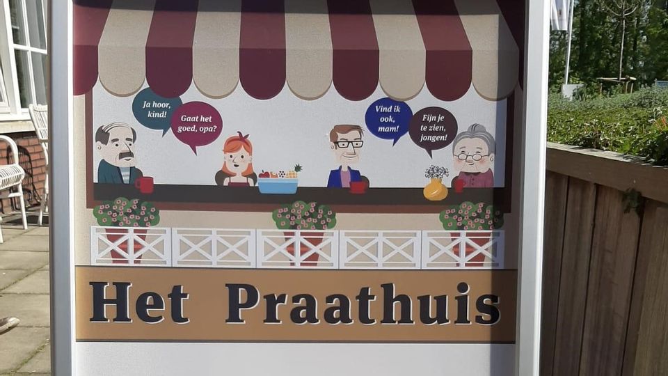 Stoepbord Het Praathuis